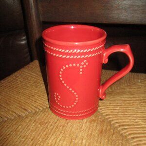 Food Network *S* red nautical cup mug